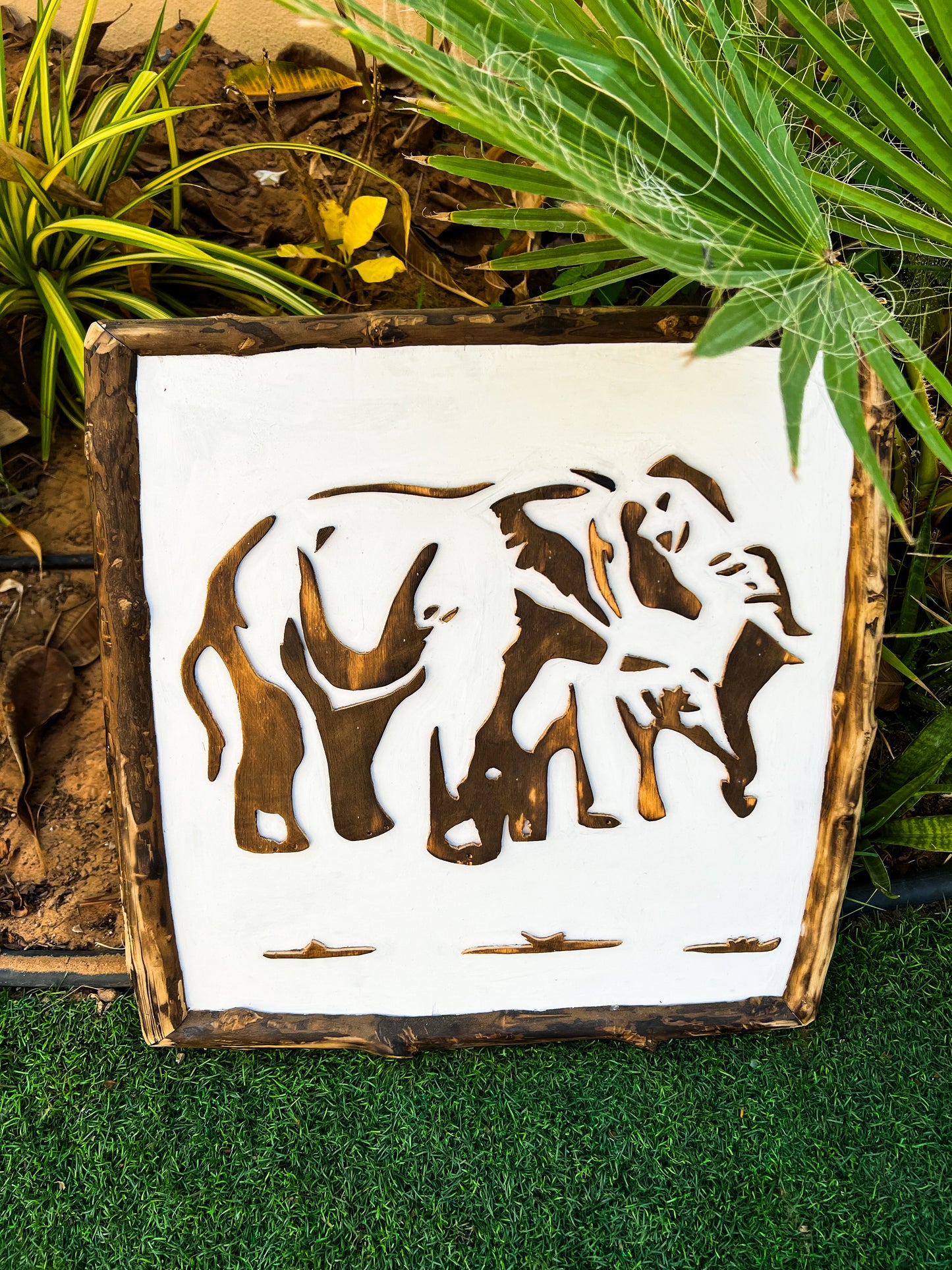 Mother and Child Elephant - Rustic Wall Art Decor *READY TO SHIP*